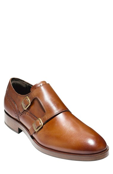 cole haan double monk brown